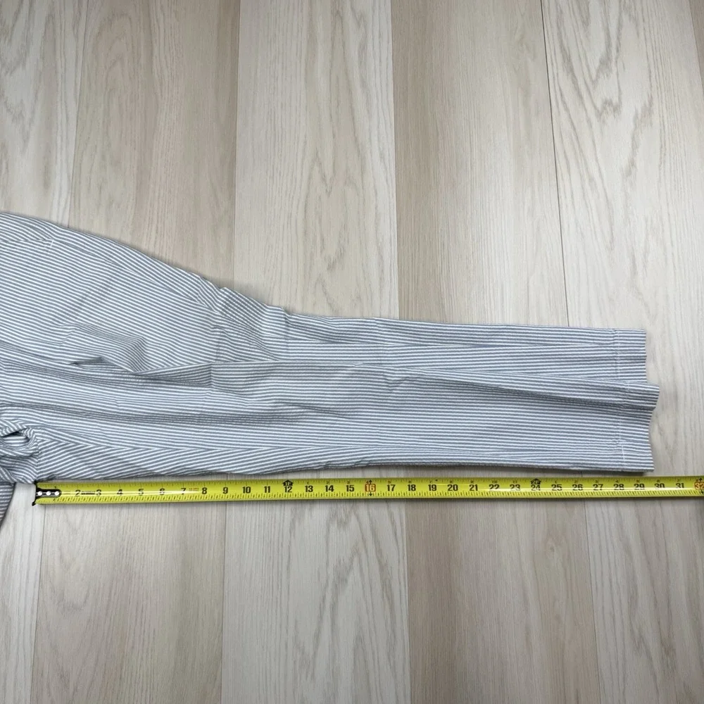 VTG Polo Ralph Lauren Seersucker Pants Mens 34x30 Blue White 100% Cotton